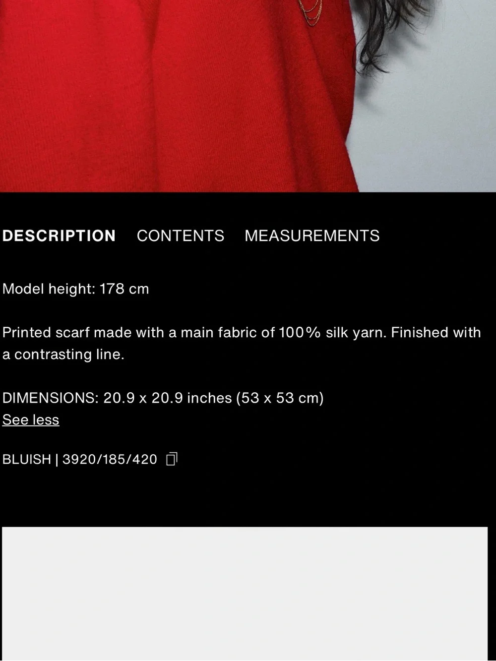 Zara 100% silk polka dot scarf, 53 x 53 cm